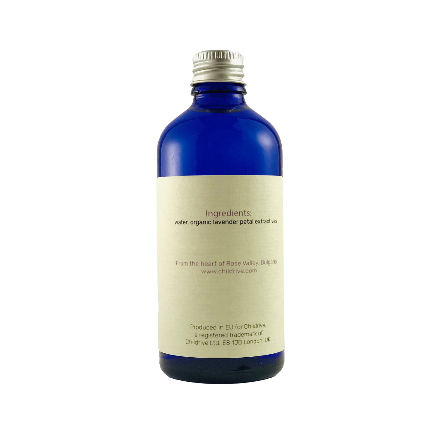 Organic Lavender Water from The Heart of Rose Valley - Bulgaria - 100ml Amber Glass Bottle + Spray Pump - 100% Pure and Natural Lavender Hydrosol for Skin, face, Hair and Body