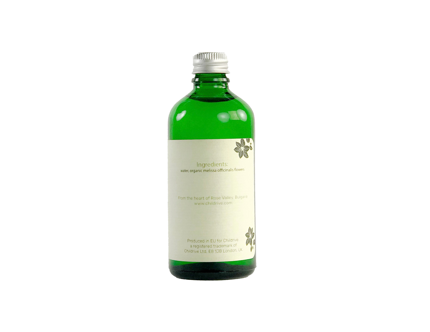 Organic Lemon Balm Water from The Heart of Rose Valley - Bulgaria - 100ml Amber Glass Bottle + Spray Pump