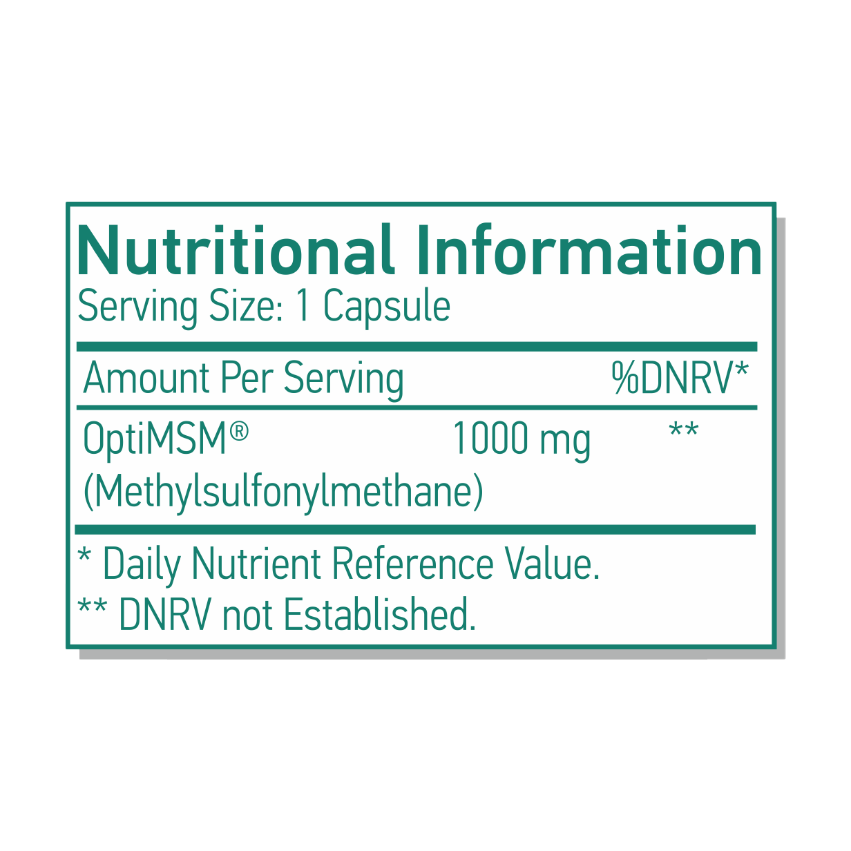 OptiMSM® Vegan Capsules 1000mg