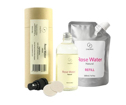 Organic Rose Water from The Heart of Rose Valley - Bulgaria - Refill Bundle