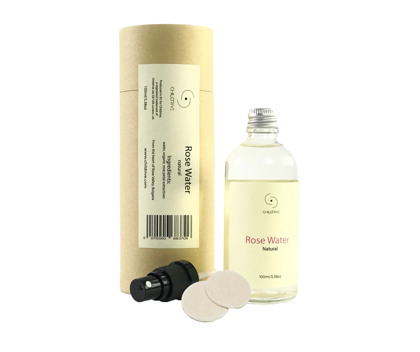 Organic Rose Water from The Heart of Rose Valley - Bulgaria - Refill Bundle