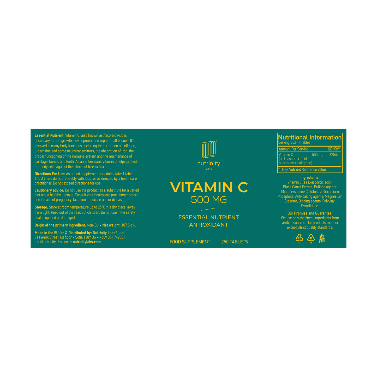 VITAMIN C 500MG TABLETS