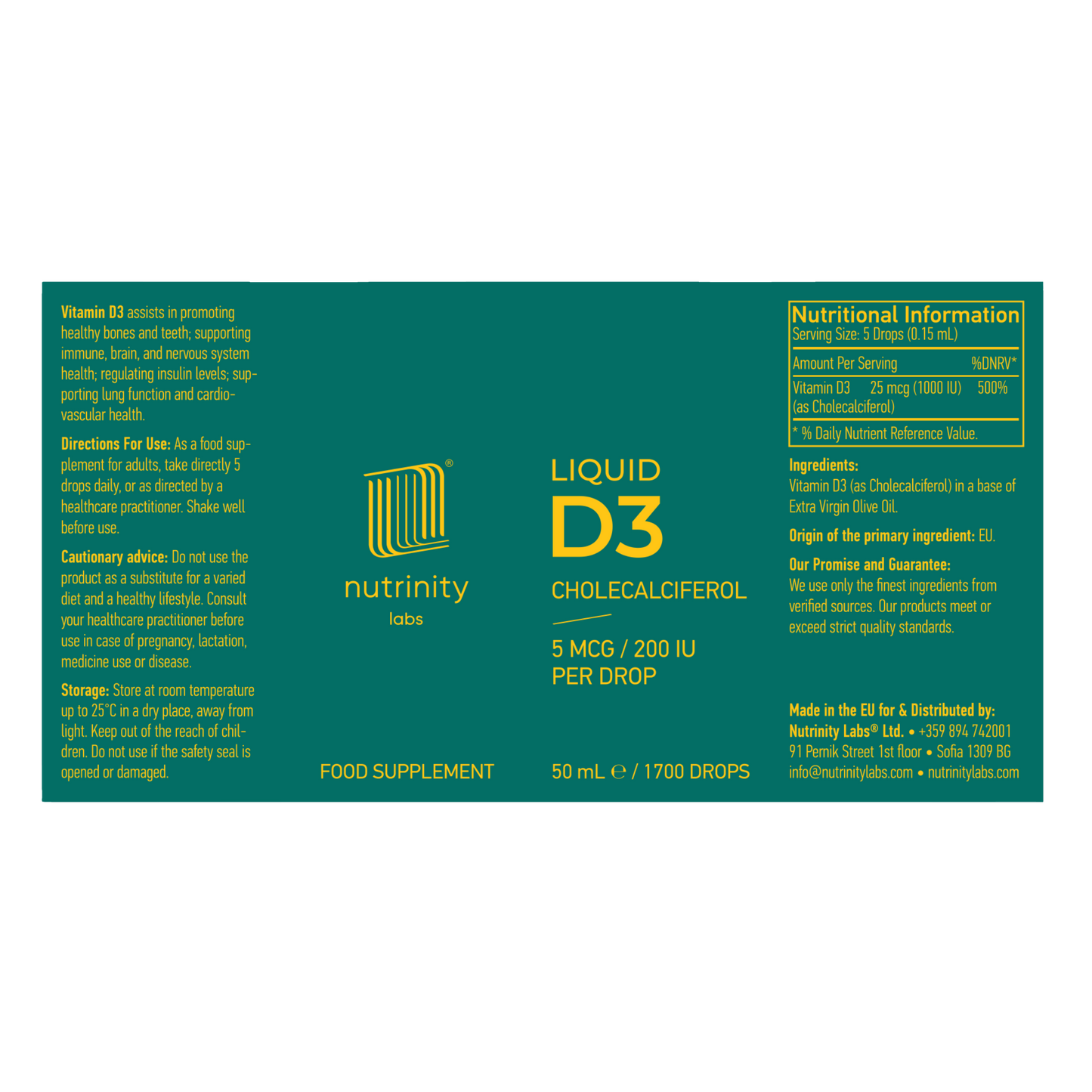 VITAMIN D3 50ml LIQUID